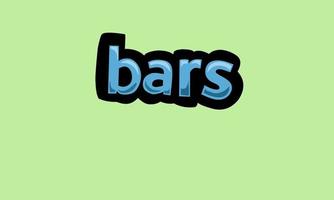 bars schrijven vector ontwerp Aan een groen achtergrond