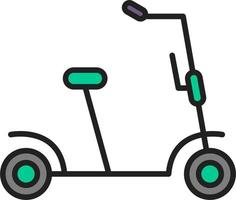 kick scooter vector icon