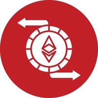 ethereum uitwisseling vector icoon