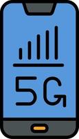 5g smartphone vector icoon