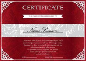 certificaat en diploma sjabloon vector