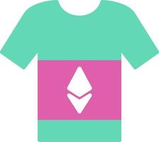 ethereum t-shirt vector icoon