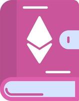 ethereum boek vector icoon