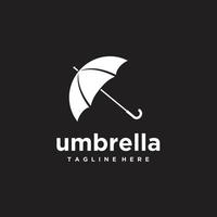 paraplu beschermen logo ontwerp icoon vector