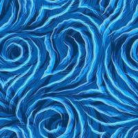 vector naadloze textuur op een blauwe achtergrond met golvende aquarel lijnen