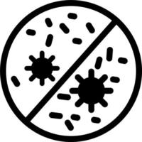 antibacteriële vector icoon