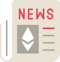 ethereum nieuws vector icoon