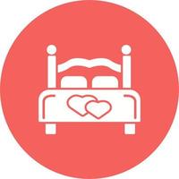 tweepersoonsbed vector icon