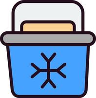 draagbare koelkast vector icon