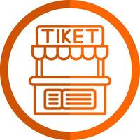 ticket kantoor vector icoon ontwerp