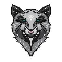 wilde wolf tattoo vector