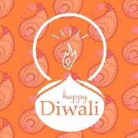 gelukkige diwali-viering banner vector