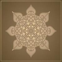 donkergroene kleur mandala achtergrond concept vector