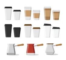 koffiekopje set vector