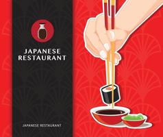 sushi Japans eten poster vector