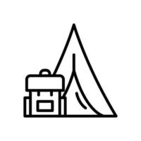 camping icoon voor uw website ontwerp, logo, app, ui. vector