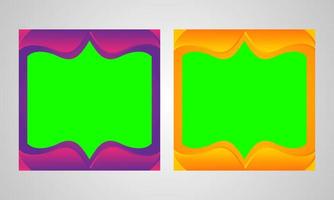 groene scherm voor sociaal media post ontwerp vector
