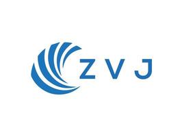 zvj brief logo ontwerp Aan wit achtergrond. zvj creatief cirkel brief logo concept. zvj brief ontwerp. vector