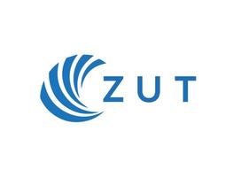 zut brief logo ontwerp Aan wit achtergrond. zut creatief cirkel brief logo concept. zut brief ontwerp. vector