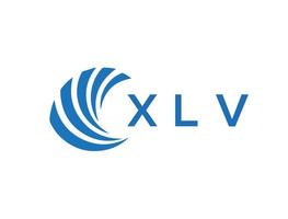 xlv brief logo ontwerp Aan wit achtergrond. xlv creatief cirkel brief logo concept. xlv brief ontwerp. vector