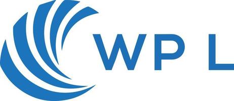 wpl brief logo ontwerp Aan wit achtergrond. wpl creatief cirkel brief logo concept. wpl brief ontwerp. vector