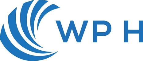 wph brief logo ontwerp Aan wit achtergrond. wph creatief cirkel brief logo concept. wph brief ontwerp. vector