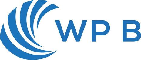 wpb brief logo ontwerp Aan wit achtergrond. wpb creatief cirkel brief logo concept. wpb brief ontwerp. vector