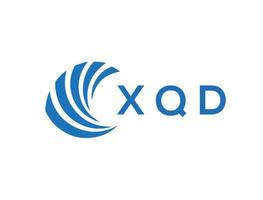 xqd brief logo ontwerp Aan wit achtergrond. xqd creatief cirkel brief logo concept. xqd brief ontwerp. vector