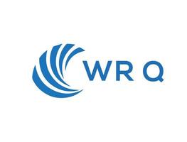 wrq brief logo ontwerp Aan wit achtergrond. wrq creatief cirkel brief logo concept. wrq brief ontwerp. vector