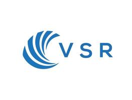 vsr brief logo ontwerp Aan wit achtergrond. vsr creatief cirkel brief logo concept. vsr brief ontwerp. vector