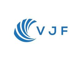 vjf brief logo ontwerp Aan wit achtergrond. vjf creatief cirkel brief logo concept. vjf brief ontwerp. vector