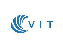 vit brief logo ontwerp Aan wit achtergrond. vit creatief cirkel brief logo concept. vit brief ontwerp. vector