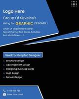 brochure post ontwerp vector