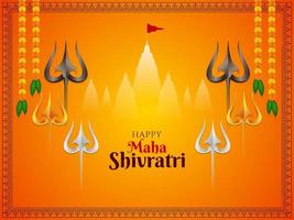 religieus Indisch maha shivratri cultureel festival achtergrond vector