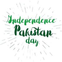 onafhankelijkheidsdag pakistan vector