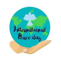 internationale vredesdag vector