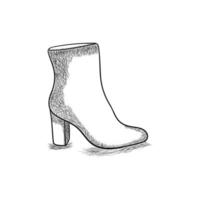 schoenen hoog hakken vrouw illustratie ontwerp vector
