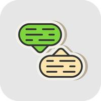 gesprek vector icoon ontwerp