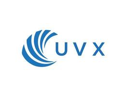 uvx brief logo ontwerp Aan wit achtergrond. uvx creatief cirkel brief logo concept. uvx brief ontwerp. vector