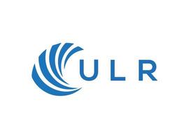 ulr brief logo ontwerp Aan wit achtergrond. ulr creatief cirkel brief logo concept. ulr brief ontwerp. vector