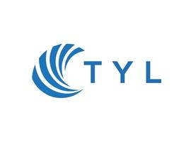 tyli brief logo ontwerp Aan wit achtergrond. tyli creatief cirkel brief logo concept. tyli brief ontwerp. vector