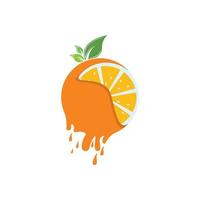 oranje logo ontwerp vector icon