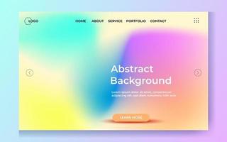 minimalistische landen bladzijde abstract kleurrijk holografische maas achtergrond. website ui ontwerp achtergrond. eps 10 vector