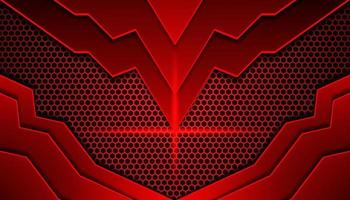 abstract donker rood futuristische gaming achtergrond met een zeshoek patroon , donker rood meetkundig achtergrond voor banier of offline stroom, gaming achtergrond sjabloon vector