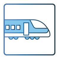 trein icoon illustratie. icoon verwant naar vervoer, toerisme, reizen. lineal kleur icoon stijl, twee toon icoon. gemakkelijk vector ontwerp bewerkbare
