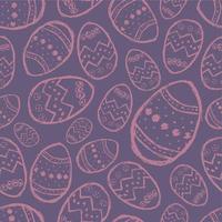 naadloos patroon met hand- getrokken Pasen eieren. vector illustratie