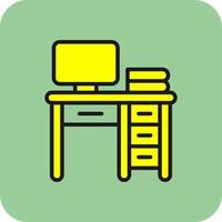 bureau vector icoon ontwerp