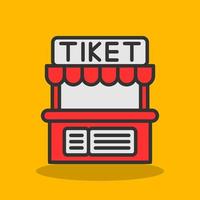 ticket kantoor vector icoon ontwerp