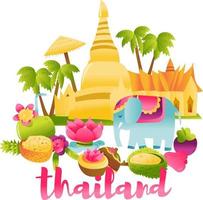 super leuke cultuurscène in Thailand vector