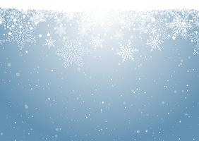 Kerst sneeuwvlok achtergrond vector
